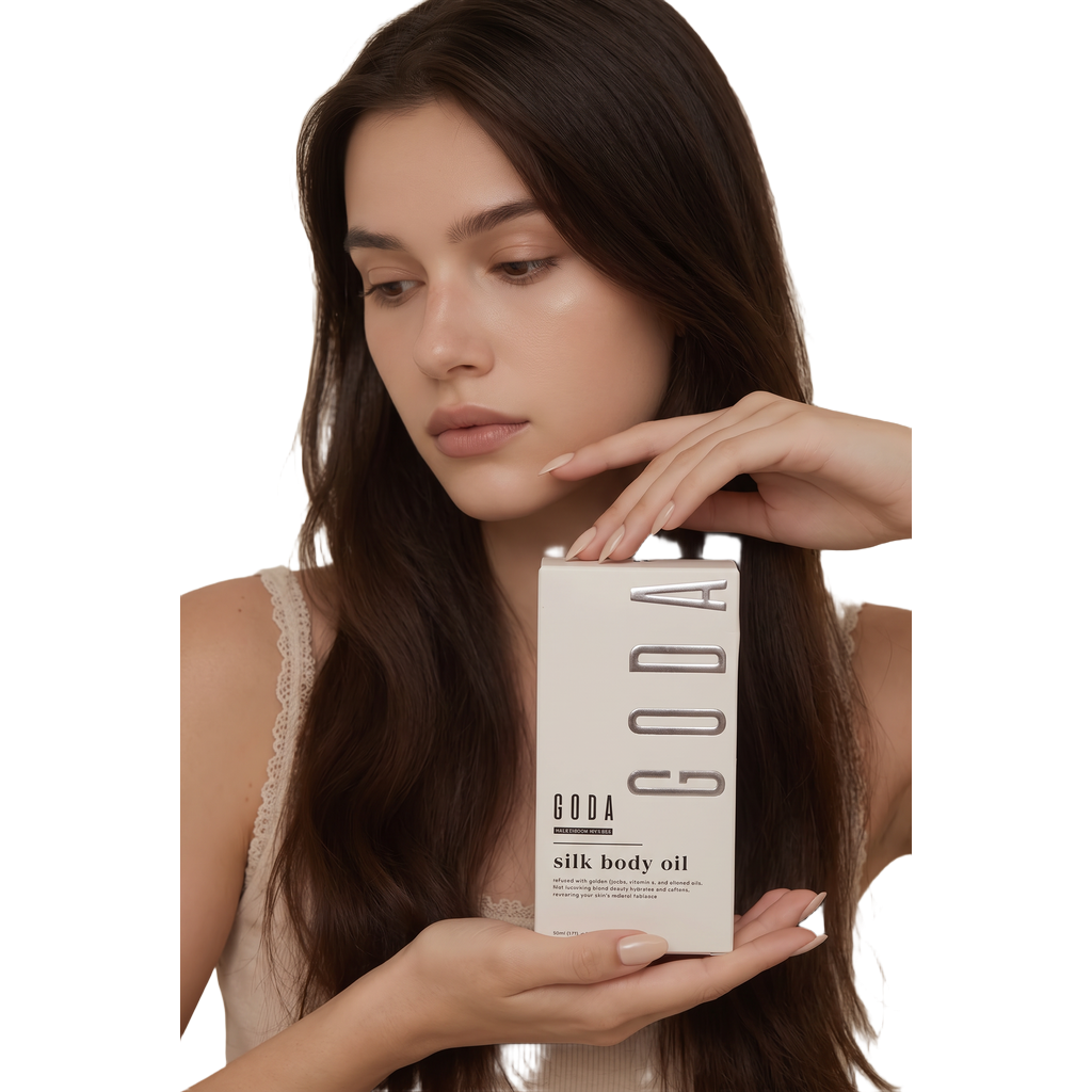 GODA Silk Body Oil – Nourishing Hydrating Body Oil | 50 mL / 1.7 fl oz