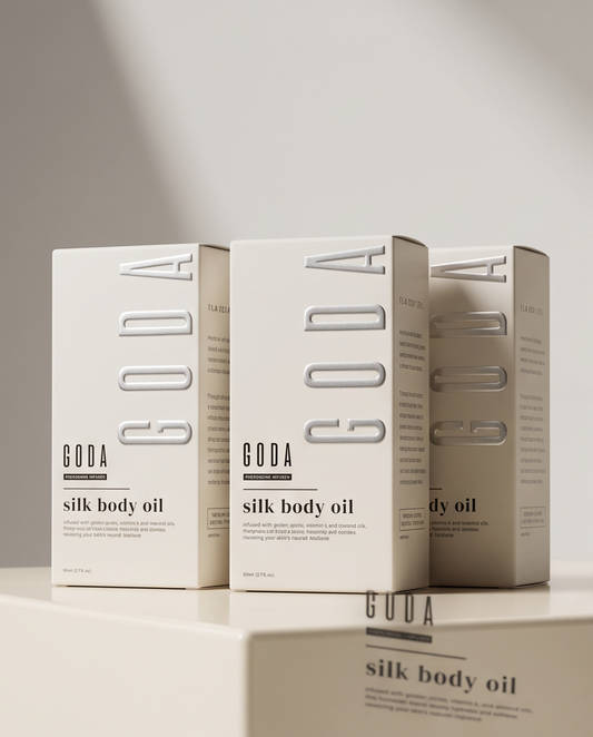 GODA Silk Body Oil – Nourishing Hydrating Body Oil | 50 mL / 1.7 fl oz